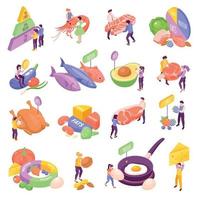 Isometric Keto Diet vector