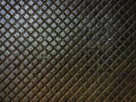 Fondo de placa de piso de hierro fundido de metal sucio foto