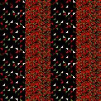 Retro polygonal dark seamless pattern vector