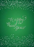 Happy New Year greeting card vector