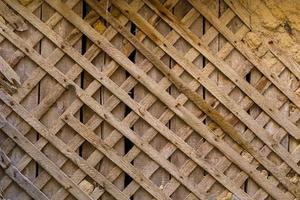 Textura de pared de acacia y barro y fondo plano de fotograma completo foto