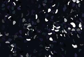 Light black vector pattern with chaotic shapes.