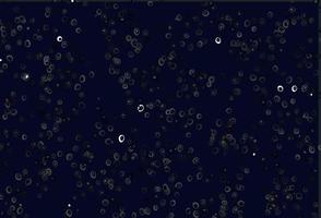 Light Black vector background with bubbles.