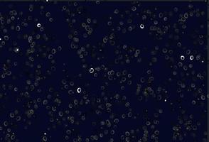 Light Black vector background with bubbles.