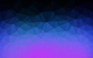 Dark Pink, Blue vector shining triangular background.