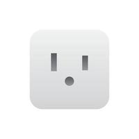 Realistic socket outlet icon, Vector. vector