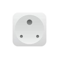 Realistic socket outlet icon, Vector. vector