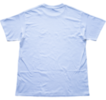 camiseta lisa para plantilla de maquetas con vista trasera completa en un fondo aislado png