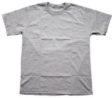 camiseta sencilla para plantilla de maquetas con vista frontal completa en un fondo aislado png
