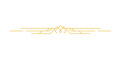 trazo de contorno art deco en color dorado para un estilo elegante y lujoso. elemento de diseño de arte de línea vintage premium png