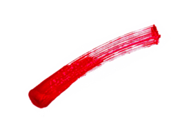 rood acryl verf beroertes voor ontwerp elementen. artistiek borstel beroertes voor ornament en lager tweederde geïsoleerd achtergrond png