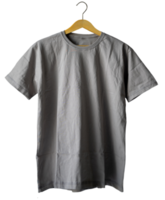 einfaches t-shirt für mockups-vorlage mit vollständiger rückansicht aufhänger im isolierten hintergrund png