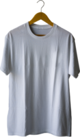 duidelijk t-shirt voor mockups sjabloon met vol terug visie hanger in geïsoleerd achtergrond png