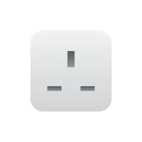 Realistic socket outlet icon, Vector. vector