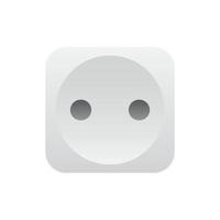 Realistic socket outlet icon, Vector. vector