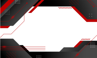 futuristic gaming overlay for design element copy space. modern shape for ornament live streaming HUD monitor display png