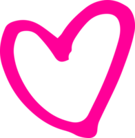 süße liebe in rosa handgezeichneter illustration png