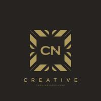 CN initial letter luxury ornament monogram logo template vector