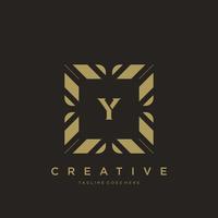 Y initial letter luxury ornament monogram logo template vector