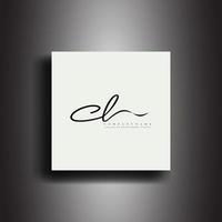 CL Signature style monogram.Calligraphic lettering icon and handwriting vector art.