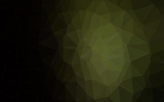 Dark Green vector polygonal pattern.