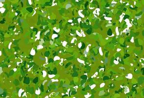 Light Green vector backdrop with abstract shapes.