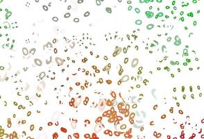 Light Green, Red vector template with circles.