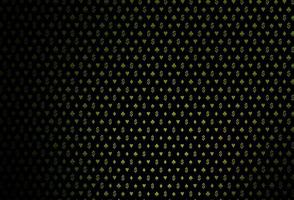 Dark green, yellow vector layout with elements of cards.