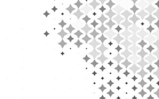 Light Silver, Gray vector template with sky stars.