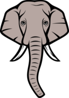 Indische olifant hoofd png