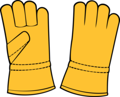 guantes protectores de cuero png