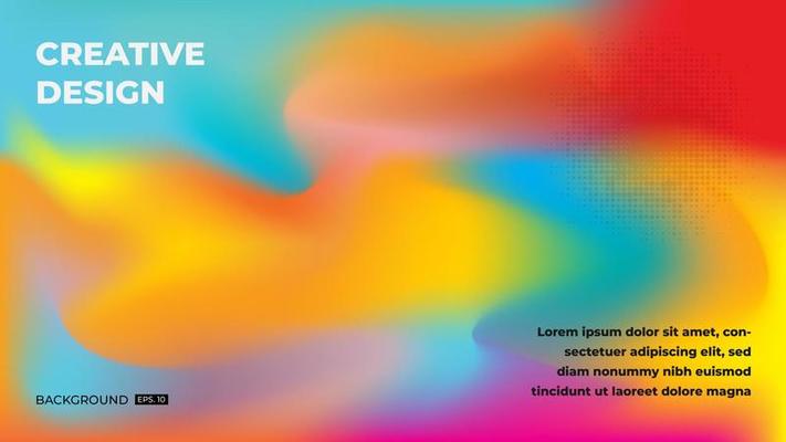 Creative cover or homepage concept in modern minimal style. colorful, juicy, abstract liquid, background