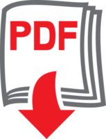Symbol zum Herunterladen von PDF-Dateien png