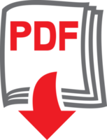 ícone de download de arquivo pdf png