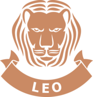 leo zodiaken tecken Färg png