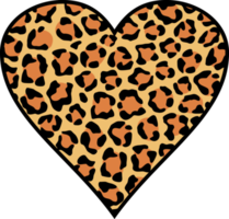 sfondo di pelle di cuore di leopardo png