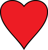 Red Heart Color png