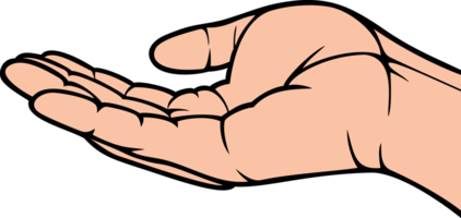 tömma öppen hand png