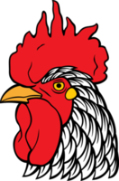 Rooster Head Color png