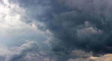 full frame panoramic summer storm clouds background photo