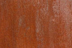 flat dry red rusted iron surface close-up background and texture photo