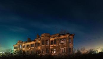 Old houe at night photo