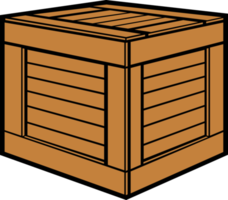 Wooden Packaging Box png