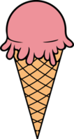 Farbe der Eiswaffel png