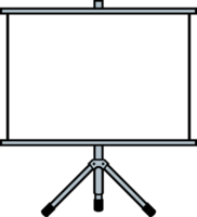 apresentação em branco ou tela de rolo do projetor png