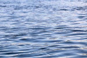 abstract water surface closeup with small plain ripples and selective focus photo