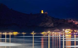 View on Genoese Fortress in Sudak, Crimea photo