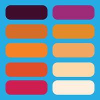Colour Guide Palette Catalog Samples Pastel and Neon in RGB HEX vector