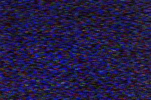 abstract random colored noise dots blurred by motion on black background photo