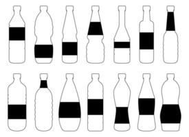 botella de plástico clipart vector diseño ilustración aislado sobre fondo blanco